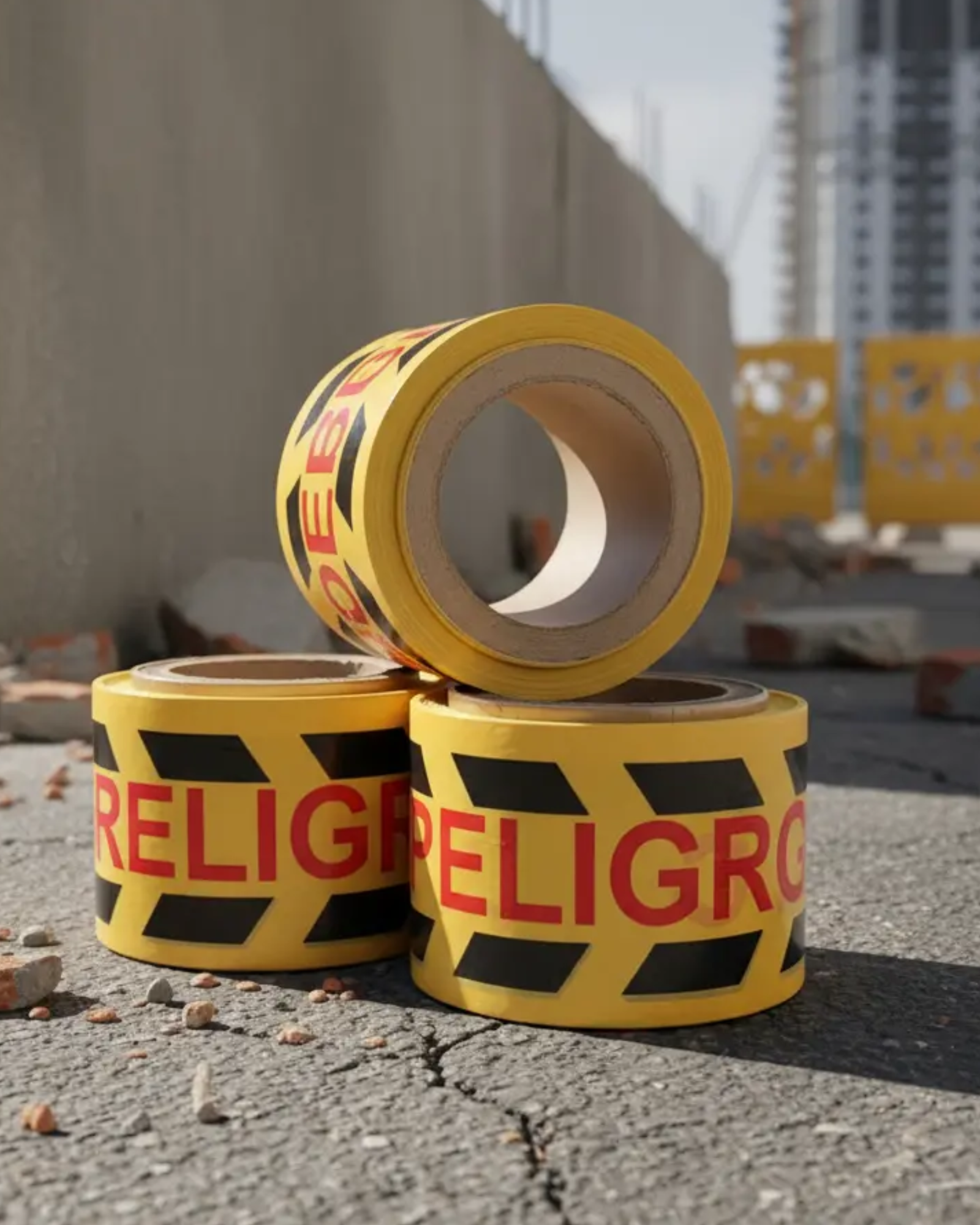 Cinta Plástica de seguridad de Peligro No Pase 60mm