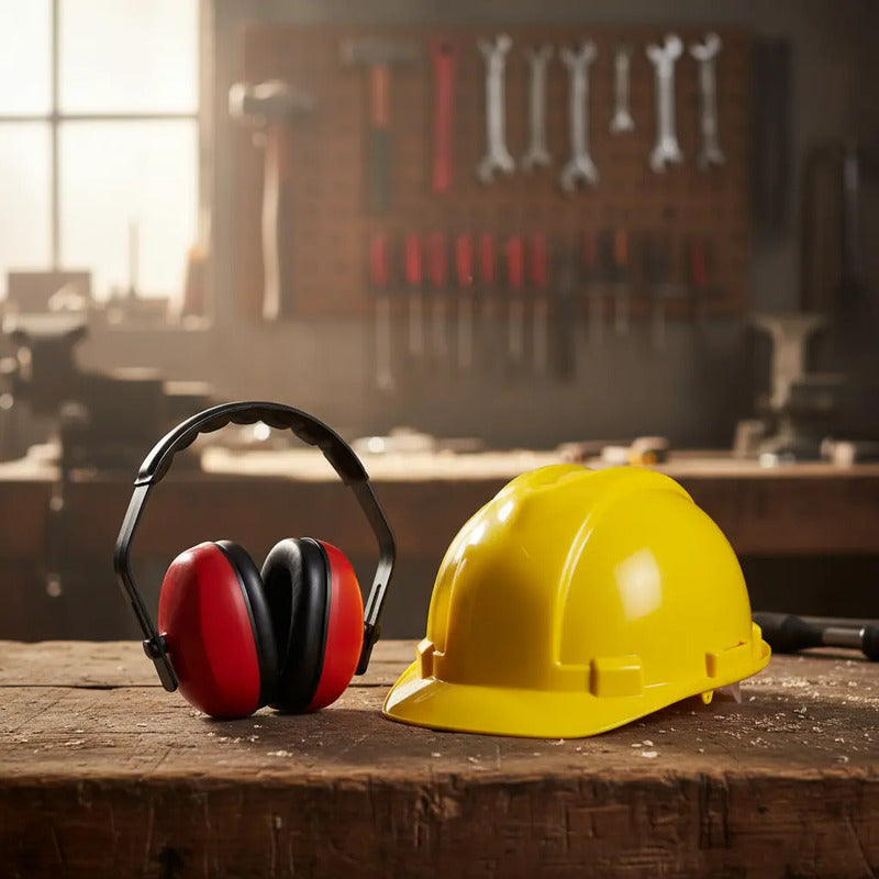 Tapaoido Tipo Diadema O Copa Workseg 24db Proteccion Oido Rojo