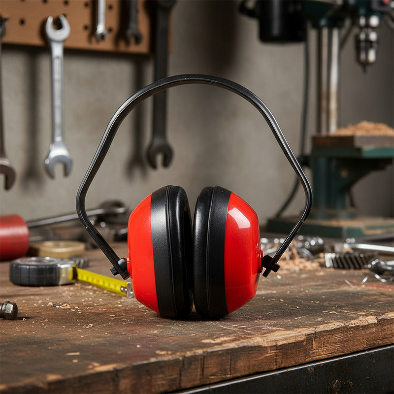 Workseg A40 Diadema Proteccion Oidos Industrial Rojo
