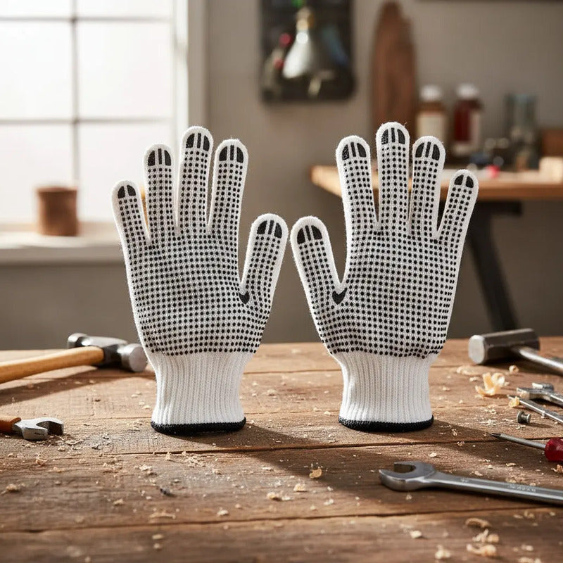 Guantes De Seguridad Abein H40 Antideslizantes X6 Pares