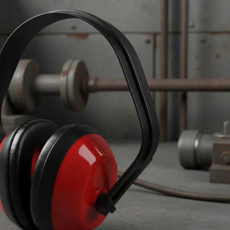 Workseg A40 Diadema Proteccion Oidos Industrial Rojo