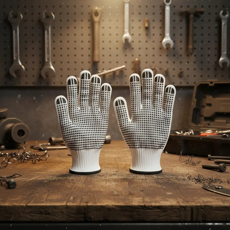Guantes De Seguridad Abein H40 Antideslizantes X6 Pares