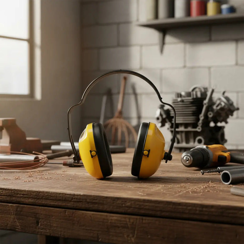 Tapa Oido Proteccion 24db Ajustables Tipo Diadema Workseg Ce Amarillo