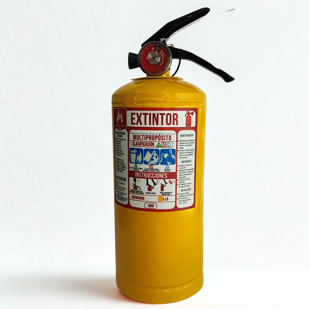 Extintor multipropósito ABC 5 lbs